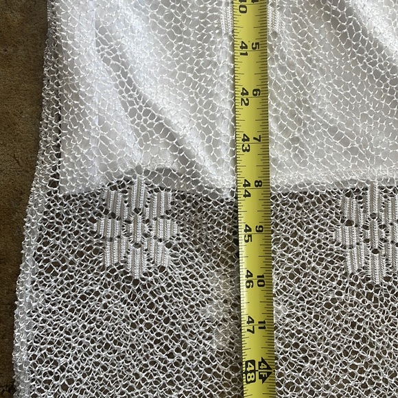 De Colores White boho fishnet maxi dress size small - Picture 9 of 11